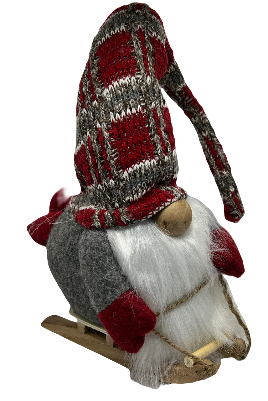 Sled Gnome (Plaid Hat)