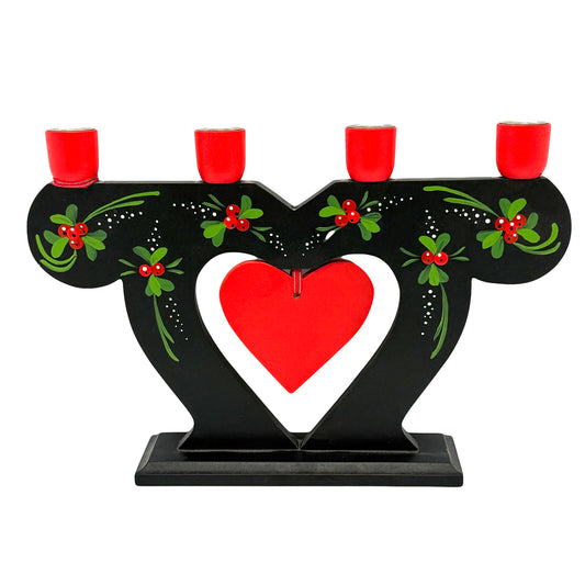 Lingonberry Heart Candelabra