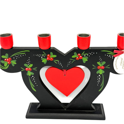 Lingonberry Heart Candelabra
