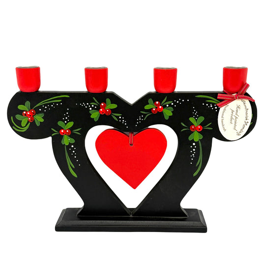 Lingonberry Heart Candelabra