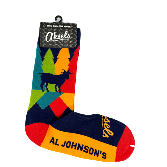 Al Johnson's Goat in the Forest Socks