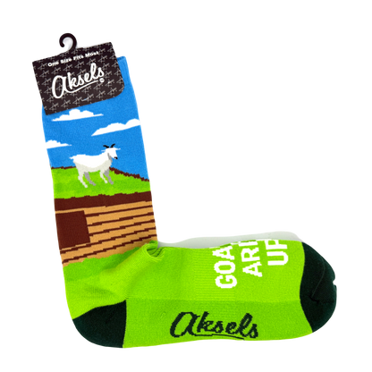 Al Johnson's Goat on the Roof Socks
