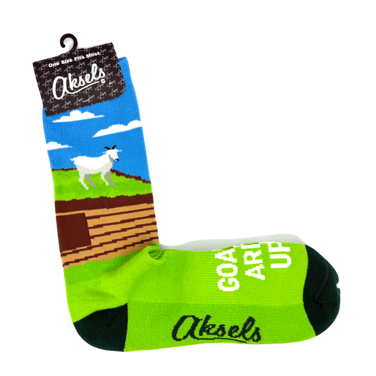 Al Johnson's Goat on the Roof Socks