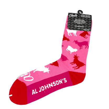 Al Johnson's Pink Goat Socks