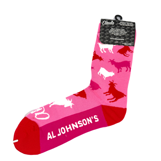 Al Johnson's Pink Goat Socks