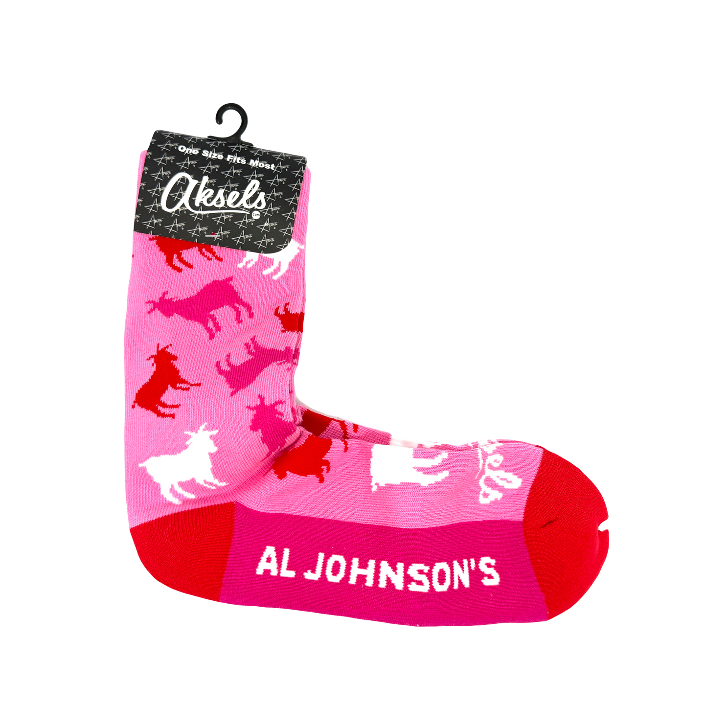 Al Johnson's Pink Goat Socks