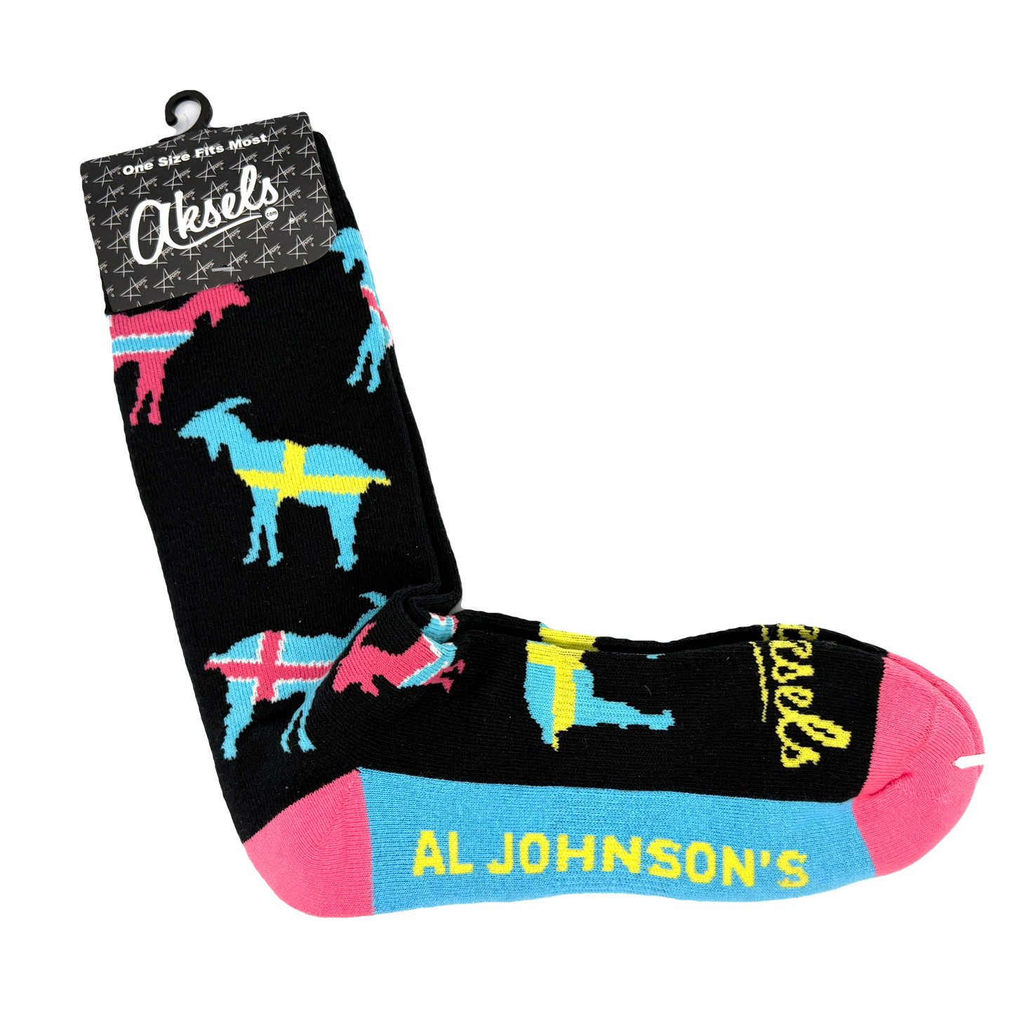 Al Johnson's Goat Flag Socks