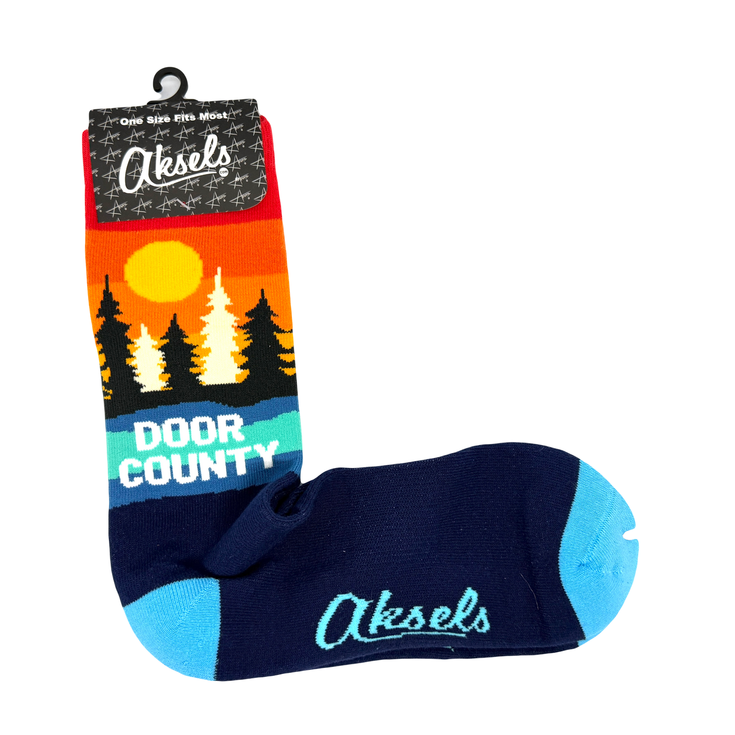 Al Johnson's Door County Sunset Socks