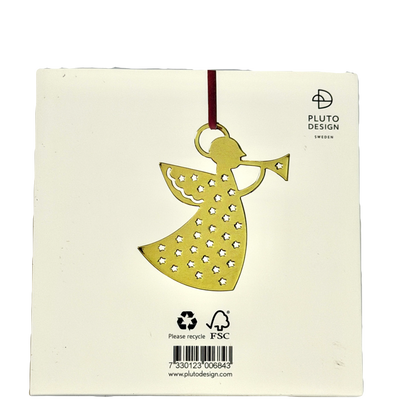 Gold Trumpet Angel Hanging Decoration