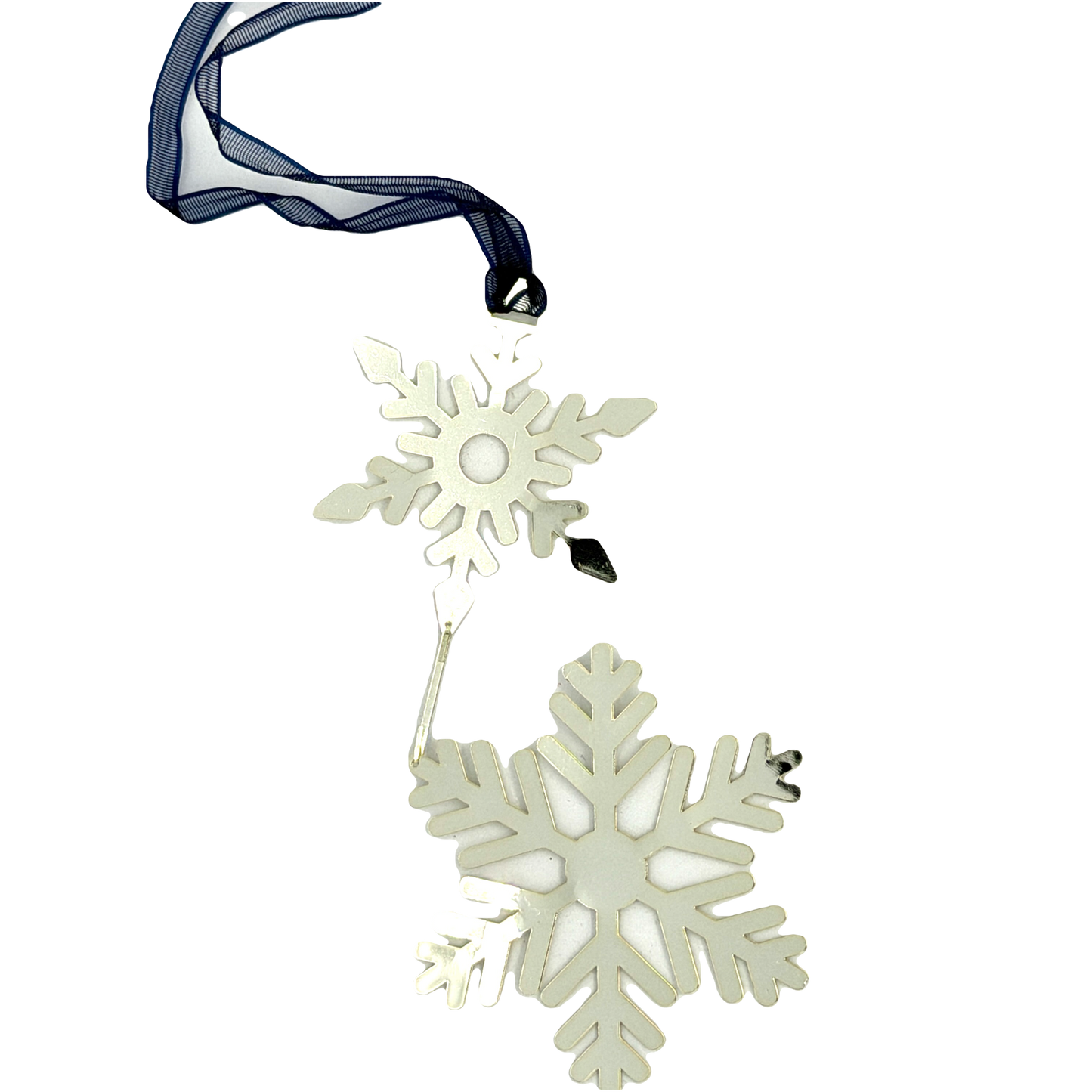 Silver Snow Hanging Decoration