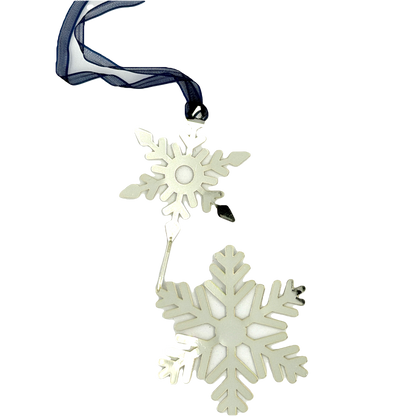 Silver Snow Hanging Decoration