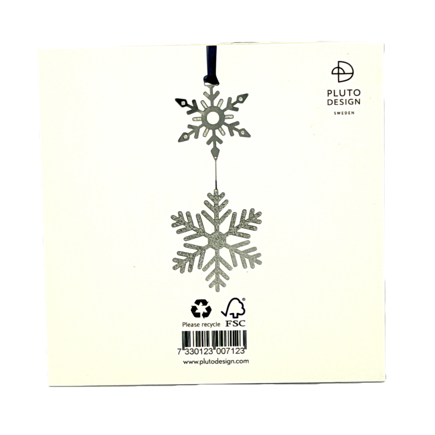 Silver Snow Hanging Decoration