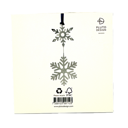 Silver Snow Hanging Decoration