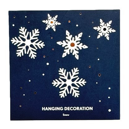 Silver Snow Hanging Decoration