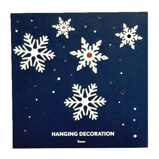 Silver Snow Hanging Decoration