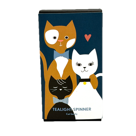 Änglaspel Cat Family Rotary Candle