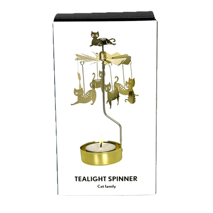 Änglaspel Cat Family Rotary Candle