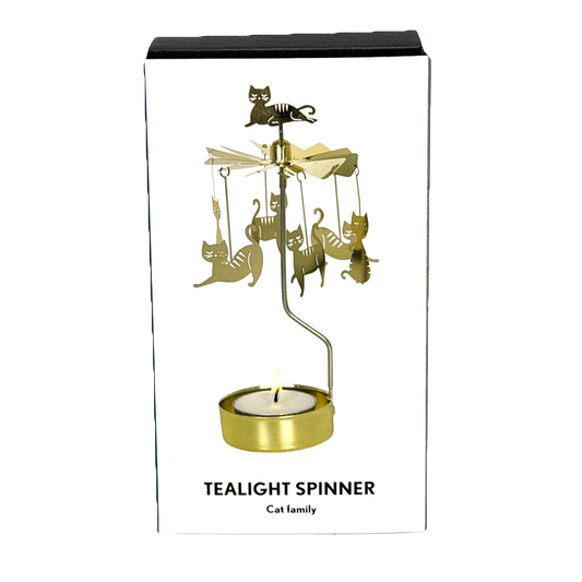 Änglaspel Cat Family Rotary Candle