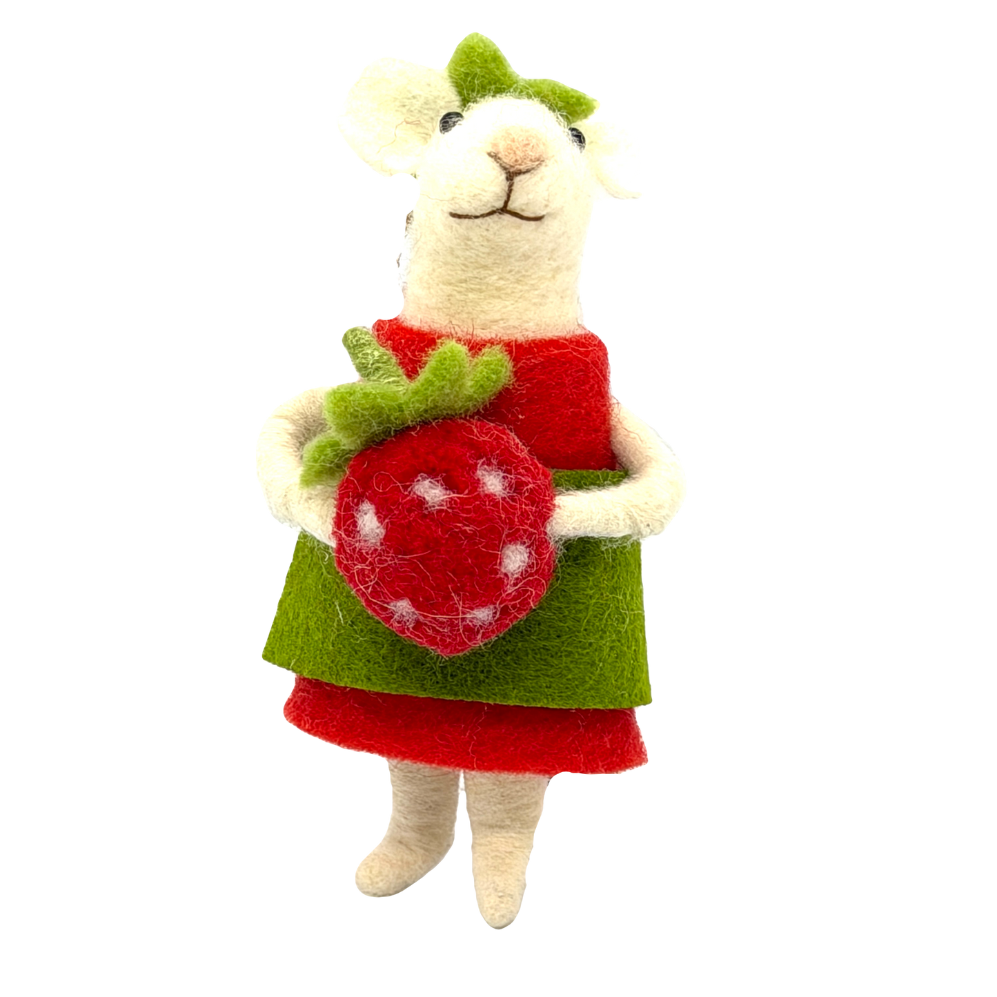 Strawberry Mouse Ornament