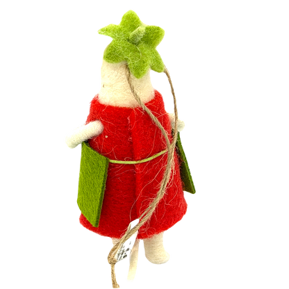 Strawberry Mouse Ornament