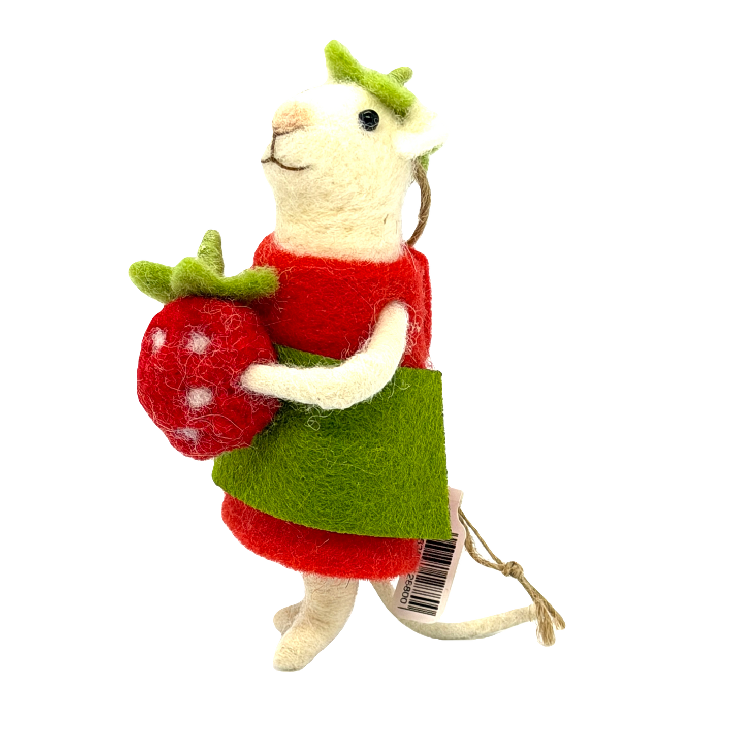 Strawberry Mouse Ornament