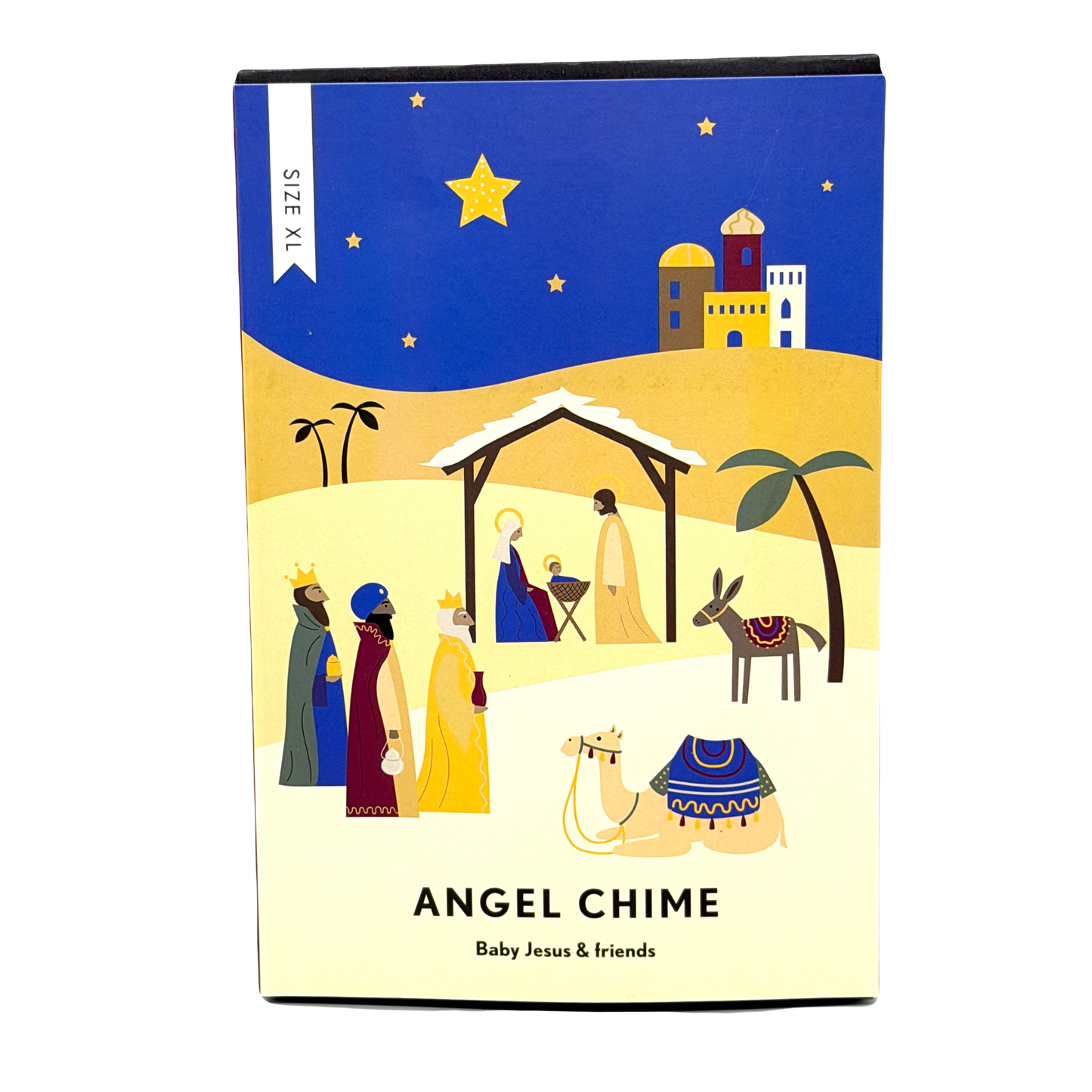 Änglaspel Large Nativity rotary candle holder