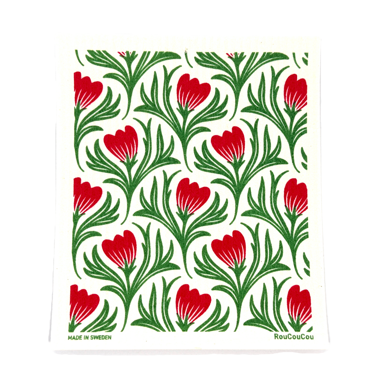 Tulip Garden Swedish Dishcloth