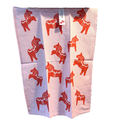 Dalahorse Pink Tea Towel