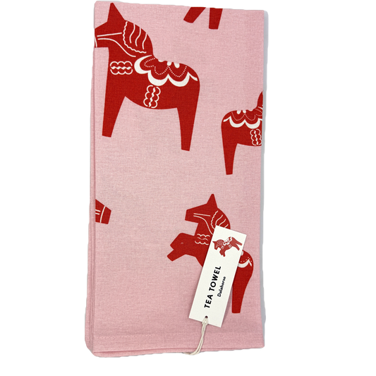Dalahorse Pink Tea Towel