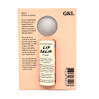 Gustaf & Linnea Orange Lip Balm