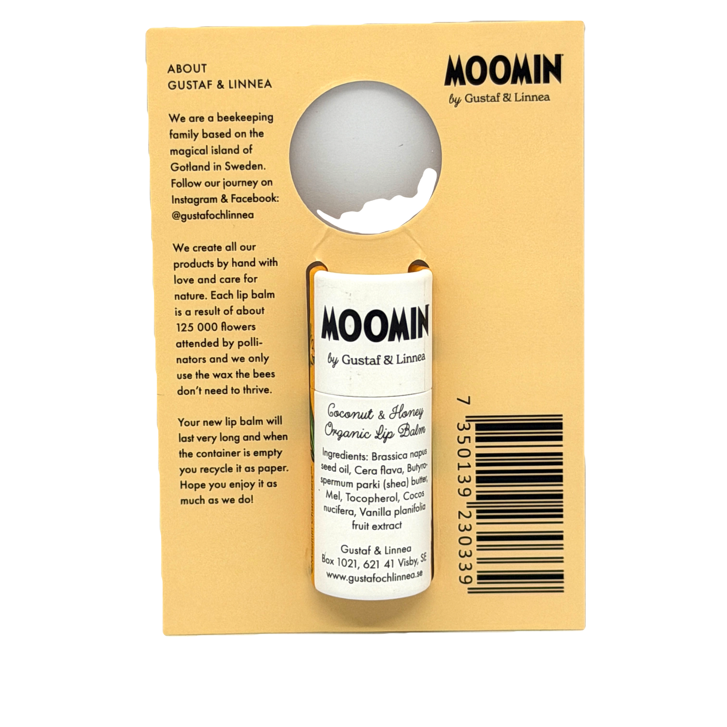Gustaf & Linnea Coconut and Honey Lip Balm
