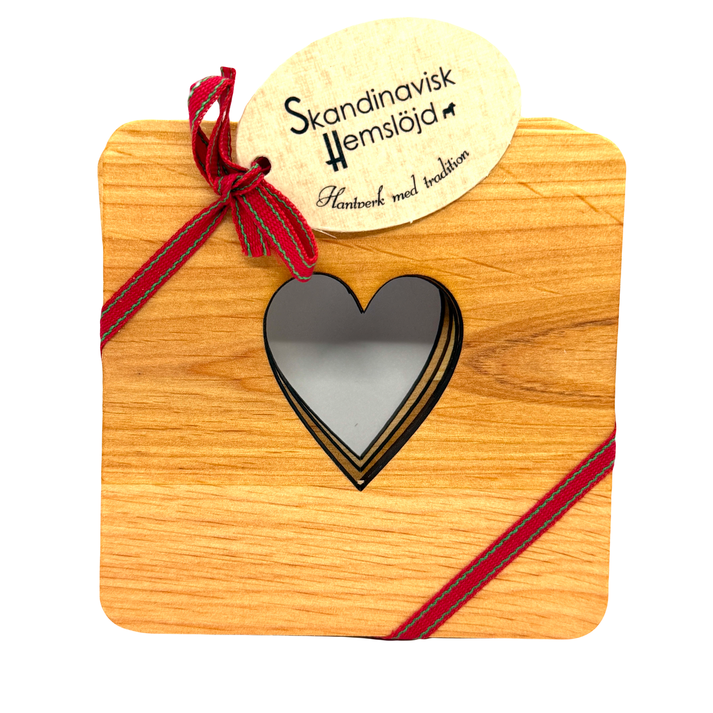 Heart Wood Coaster 4 pack