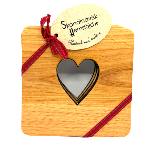 Heart Wood Coaster 4 pack