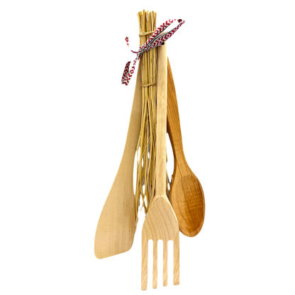 Swedish Wood Kitchen Utensil Set