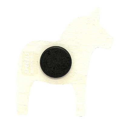 Dalahorse Wood Magnet (white)