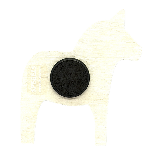 Dalahorse Wood Magnet (white)