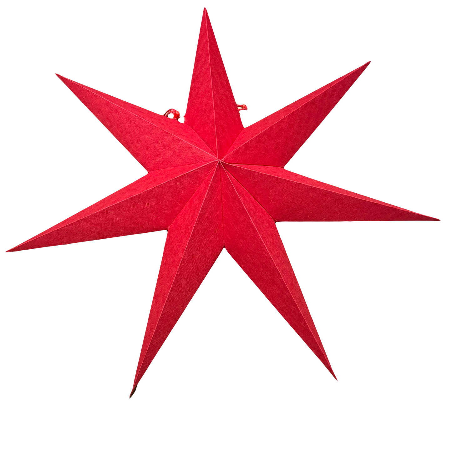 Cloud Paper Star Window Hanging (red)