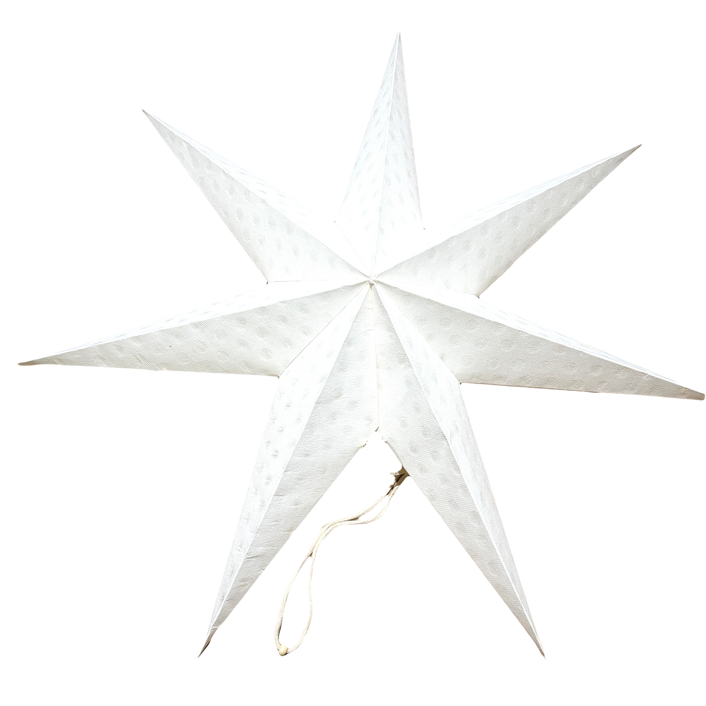 Cloud Paper Star Window Hanging (white)