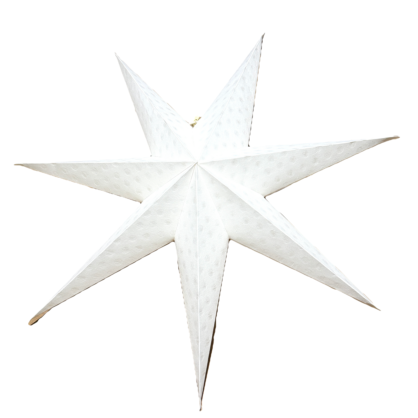 Cloud Paper Star Window Hanging (white)