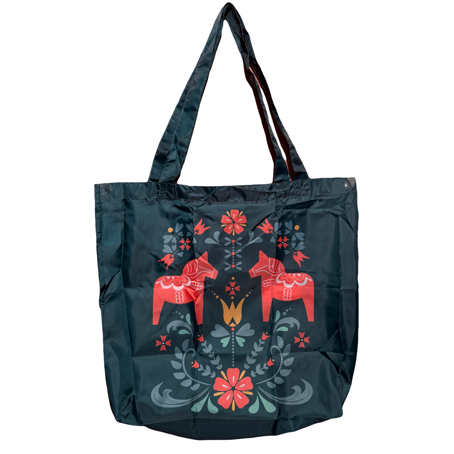 Swedish Folk Art Shopper Tote