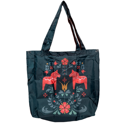 Swedish Folk Art Shopper Tote