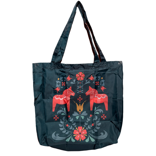 Swedish Folk Art Shopper Tote