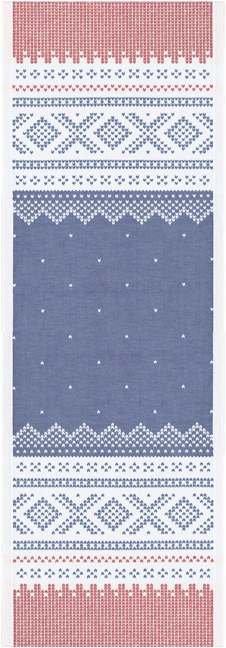 Ekelund "Marius Redblue" Table Runner