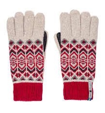 Dalarna Röd Wool Gloves (Medium)