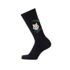 Bengt & Lotta "Owl" Socks (Black)