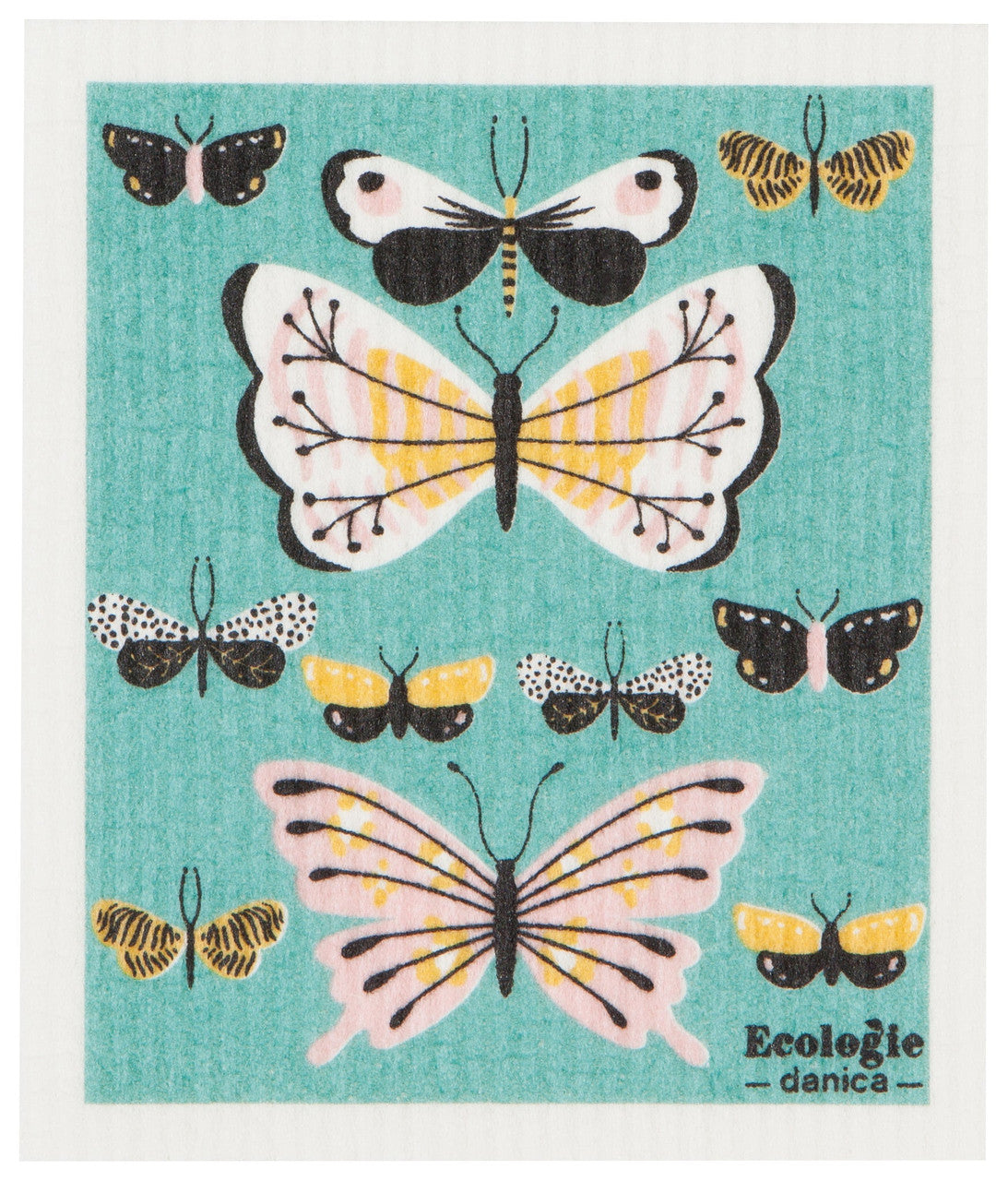 Butterflies Swedish Dischcloth