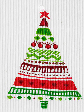 Christmas Tree Swedish Dishcloth