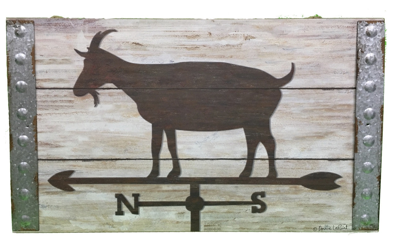 Goat weathervane sign