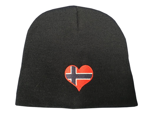 Norwegian Heart Flag Beanie