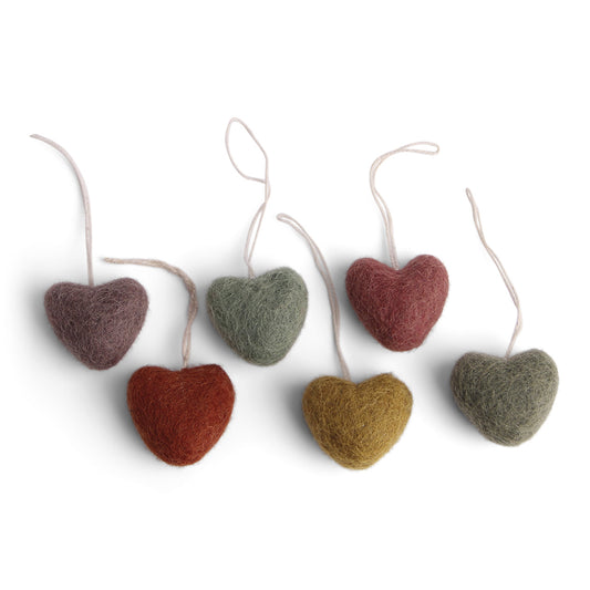 Mini Hearts Felt Ornament